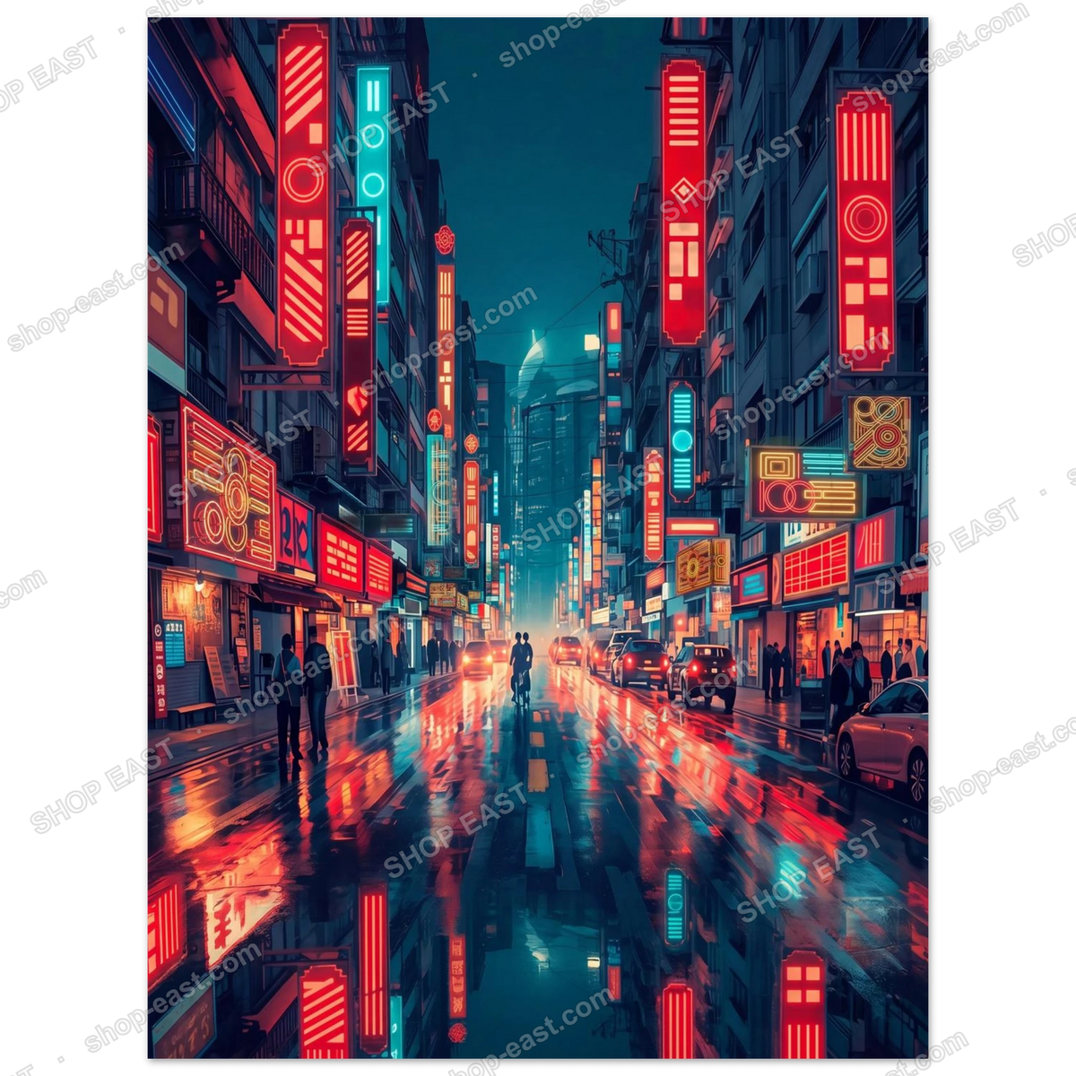 Hong Kong Nights, Neon Alley poster, 30x40 cm
